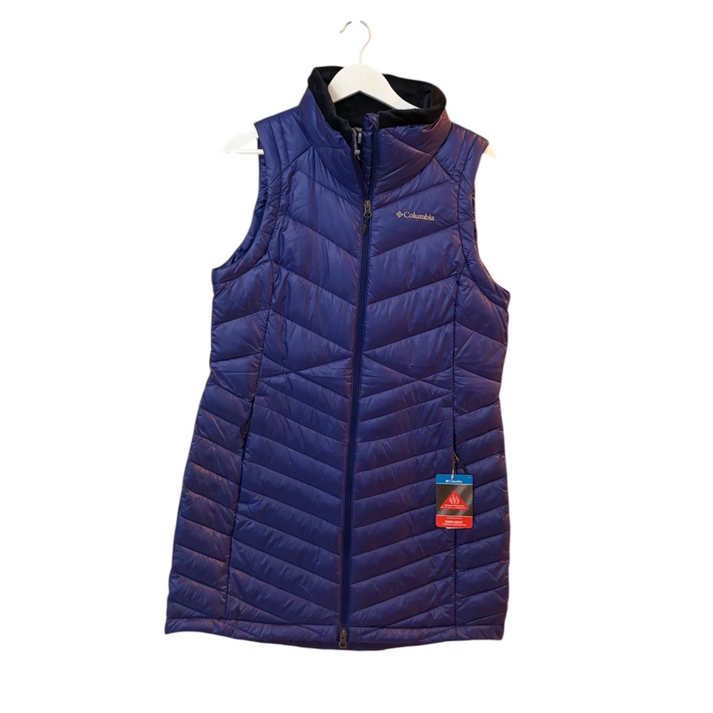 Columbia Size Medium Purple Omni-Heat Fleece Vest New With Tags - Picture 2 of 8